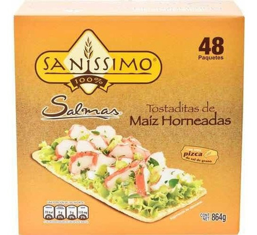 Galletas De Maíz Horneadas Sanissimo Salamas 48/18g