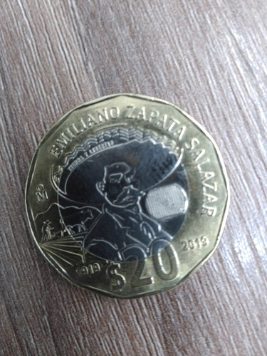 Moneda De 20 Pesos Emiliano Zapata