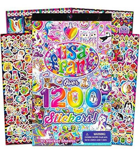 Libro De Pegatinas Lisa Frank 1200: Scrapbooking