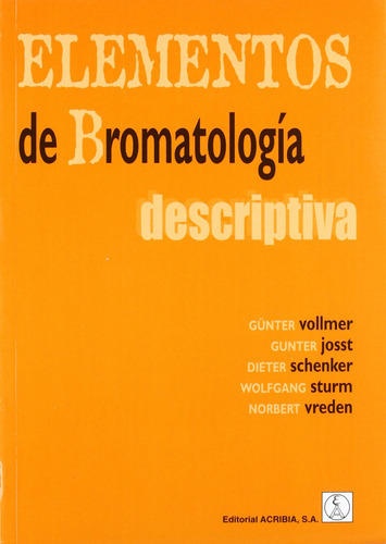 Elementos De Bromatologia Descriptiva