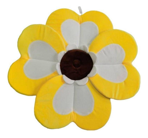 Almofada Para Banho Relaxante Flor Baby Style Amarela Cor Amarelo