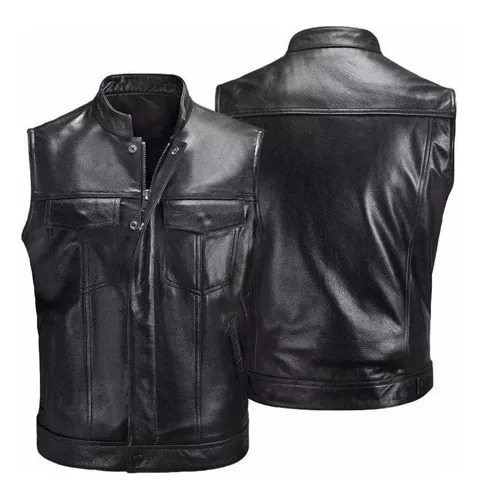 Chaqueta De Piel De Moto Chaleco De Moto Para Hombre