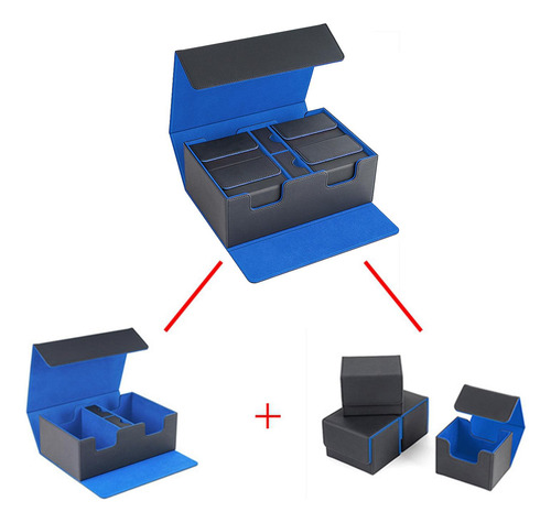 Almacenamiento De Soporte Para Azul Con 4 Cajas Interiores