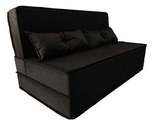Puff Casal Multiuso F&JMAIS D40 3 em 1 cor marrom