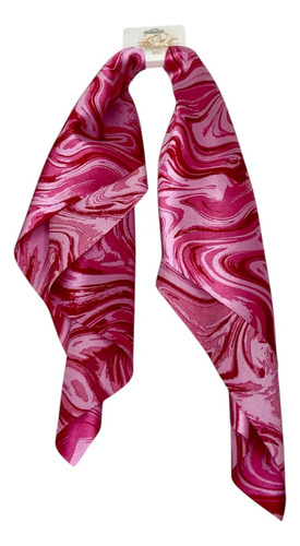 Mascada Con Estampado Color Satinado Mujer Para Cabeza Med Rosa Oscuro Rayas Mediana