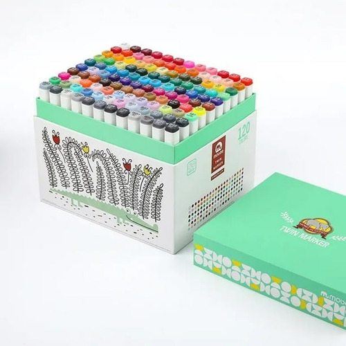 Marcadores Touch Doble Punta 120 Colores Moobe