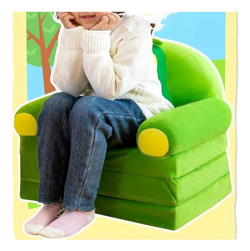 Np Sofá Plegable Para Niños Pequeños, Funda Lavable