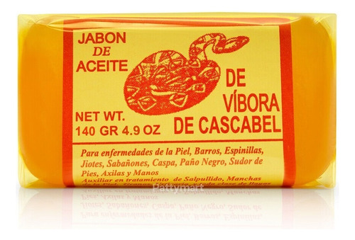 1 Jabon Aceite Vibora Cascabel Artesanal Cara Cuerpo Natural