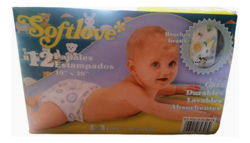 Imagen 2 de 5 de Pañales De Tela Blancos. Estampados