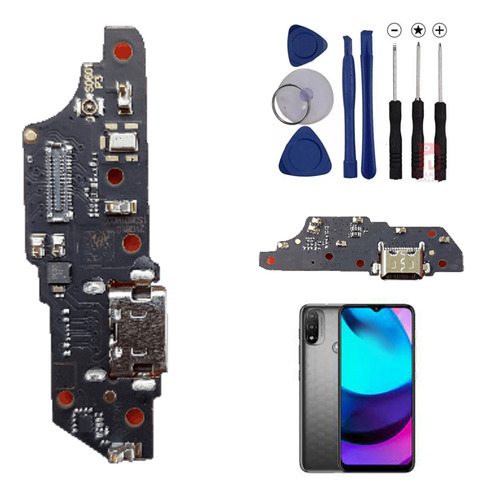 Placa De Carga Pin P/ Moto E20 E30 E40 + Kit De Herramientas