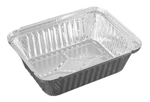 Marmitex De Aluminio Bandeja 2000ml Cx C/25un