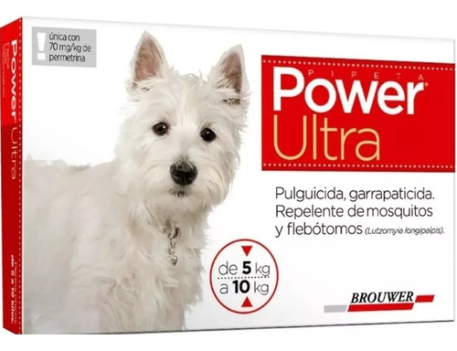 Power Ultra 5 A 10kg - Anti Pulgas Y Garrapatas Perro
