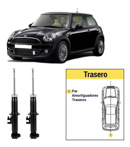 Par Amortiguadores Traseros Mini Cooper 2010 -2020