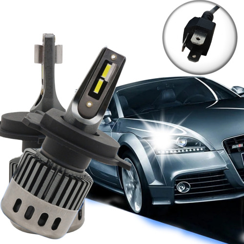 X2 Ampolleta Mini Turbo Led T10 Potente 12000lm Conector H4