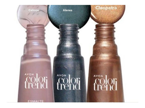 Avon Color Tren Esmalte Metalizado Caliope Atenea Cleopatra
