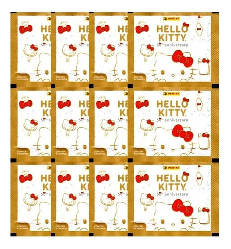 Kit 100 Figurinhas Hello Kitty Anniversary (20 Envelopes)