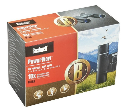 Imagen 7 de 9 de Binoculares Bushnell 10x 25mm Powerview Roof Prism Compactos