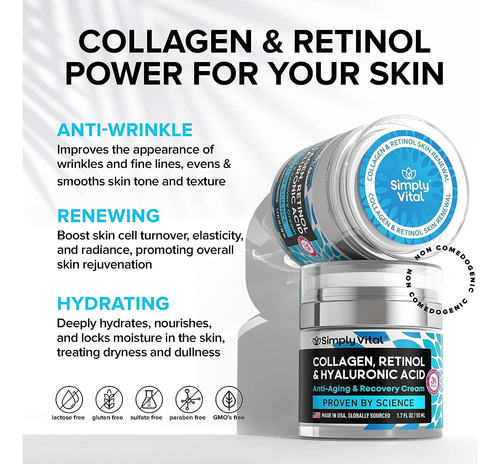 Crema Colágeno Simplyvital Anti Edad Cuello Y Escote 50 Ml