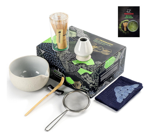 Juego De Té Japonés (7 Piezas) Juego De Batidor Matcha Bowl 