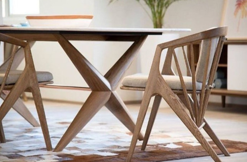 Imagen 2 de 10 de Silla Para Comedor Madera 100% Maciza Roble Ref: Maciza504