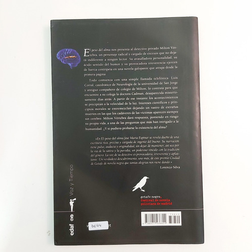 El Peso Del Alma - José María Espinar Mesa-moles (d) (Usado)
