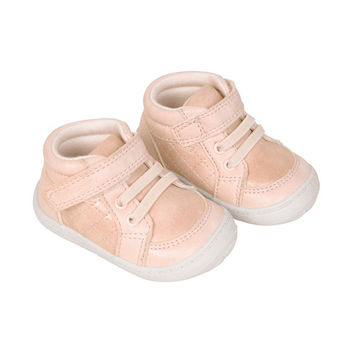 Zapatilla Vestir Rosado Con Velcro Y Elástico Niña Colloky