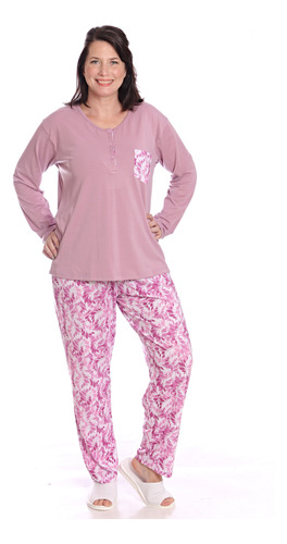 Pijama De Mujer Verano - Invierno Talles Grandes Art 672