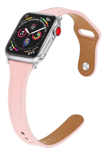 Manilla Cuero Delgada Para Apple Watch 42mm/44mm/45mm Color