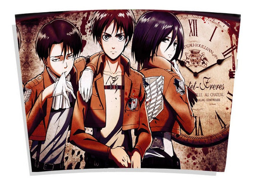 Imagem 2 de 4 de Copo Térmico Anime Shingeki No Kyojin Attack On Titan
