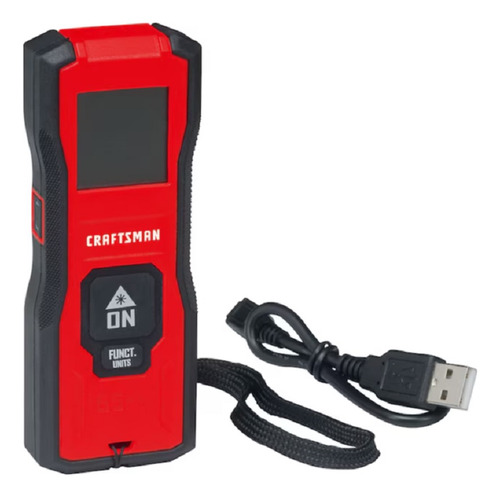 Craftsman Medidor Láser De Distancia 20m 65ft Recargable Usb