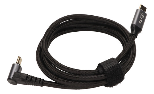Cabo Usb C De 90 Graus 4k 60hz Suporta Pd100w Tipo 3.1 Gen2