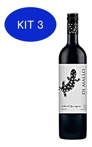 Kit 3 Vinho Di Mallo Caberne Suavignon Tinto 750ml