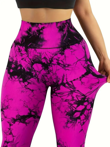 10 Legging Gym Deportivo Tie Dye Dama Levantapompa