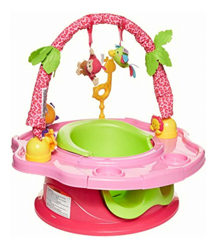 Summer Infant 3-stage Superseat Deluxe Giggles Island Color Risitas De La Isla, Rosa