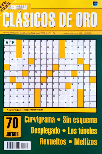 Crucigrama Clásicos De Oro N° 112 - 50 Páginas