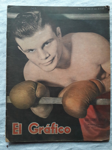 Revista El Grafico N° 1402 Año 1946 Gillermo Gimenez Boxeo 