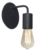 Comprar Aplique Pared Chapa Con Brazo Curvo E27 135mm Imola Ferrolux Estructura Negro