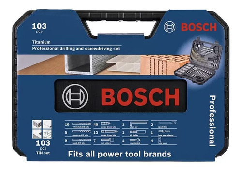 Set Para Taladrar 103 Piezas Bosch