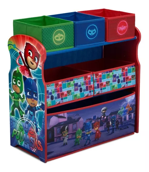 Juguetero Organizador Delta Pj Mask Héroes En Pijamas