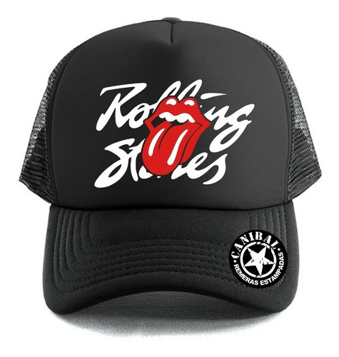 Gorras Trucker Rolling Stones Remeras Estampadas Canibal