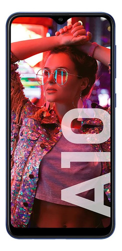 Celular Samsung Galaxy A10 32 Gb Azul Caja Cable Usb Auricul Azul (Usado)