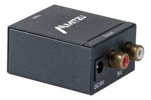 Convertidor De Audio Digital A Analógico Mhd-1025 Mitzu Color Negro