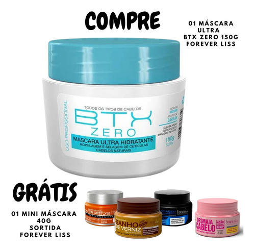 Mascara Btx Volume Zero Forever Liss 150g