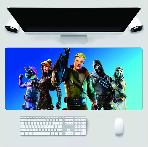 Mouse Pad Grande 90x40 Couro Gamer Desk Pad Fortnite