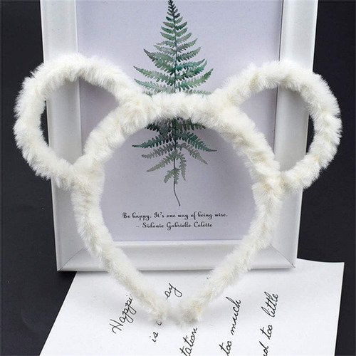 Diadema De Felpa Gruesa De Invierno Para Mujer, Orejas De Os