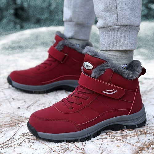 Botas Casuales Hombre Fleece Warm Snow Boots Impermeable