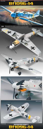 Academy Mrc Messerschmitt Bf109G-14 12454 1:72 59