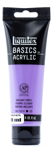 Pintura Acrílico Liquitex Basics 118ml Color Púrpura Brillante