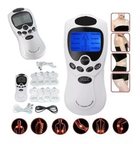 Electroestimulador + 8 Parches Digital Ondas Tens Gimnasia Pasiva – JUM PERU