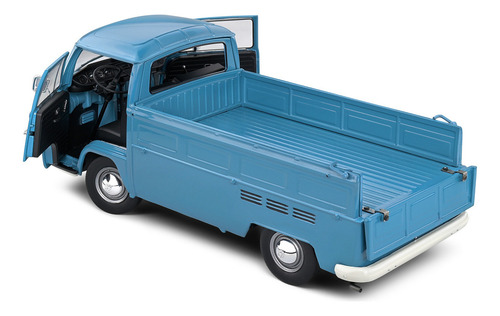 Miniatura Volkswagen Kombi T2 Pick Up 1968 Azul 1:18 Solido